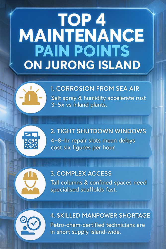 jurong island companies compliant maintenance